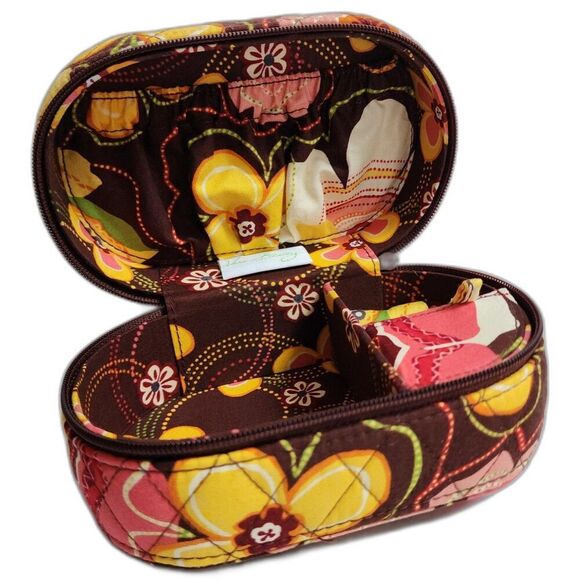 Vera Bradley hard oval jewelry case in Buttercup - Picture 1 of 9